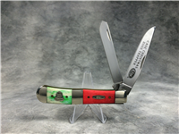 2005 CASE XX 6254 SS Green & Red Bone Christmas Trapper