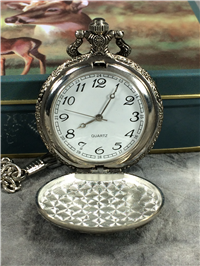 DEER Stainless Lockback  & Pocket Watch Set in Gift Tin