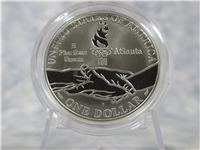 ATLANTA CENTENNIAL OLYMPIC GAMES Two-Coin 90% Silver Dollar Proof Set in Box with COA  (US Mint, 1995-P)