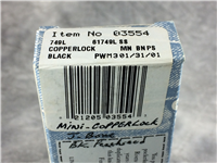2001 CASE XX USA 61749L SS Black Jigged Bone Mini CopperLock