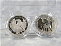American Eagle 10th Anniversary Platinum Coin Set of (2) 1/2 Ounce $50 Coins with Box and COA (US Mint, 2007)