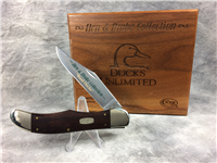 1995 CASE XX 1165 SS *Ducks Unlimited* Limited Ed. Cocobolo Wood Folding Hunter Knife