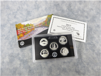 America The Beautiful Quarters 5-Coin Silver Proof Set with Box & COA (U.S. Mint, 2013)