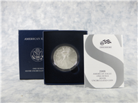 American Eagle Silver Dollar Uncirculated Coin with Box & COA (US Mint, 2008-W)