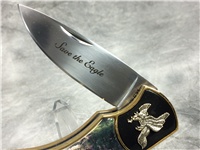 FRANKLIN MINT "Save the Eagle" Single Blade Folding Collector Knife