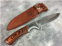 NWTF NATIONAL WILD TURKEY FEDERATION Wood Fixed-Blade Knife w/ Sheath
