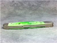 2003 CASE XX USA 61749L SS Green Jigged Bone JOHN DEERE Mini-CopperLock