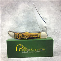 2014 CASE XX 61265LC SS Antique Bone DUCKS UNLIMITED Mid-Folding Hunter Linerlock Knife