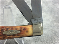 1970 CASE XX USA 6254 Chrome Vanadium Brown Jigged Bone Trapper Knife