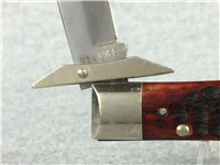 1965-69 CASE XX USA 6111-1/2 L Red/Brown Jigged Bone Cheetah Lockback Knife
