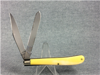 1973 CASE XX USA 32048 Yellow Slimline Barehead Trapper Knife