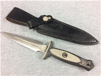Rare 1990s COLT CT8 Black Diamond Liberator Dagger Boot Knife with Leather Sheath