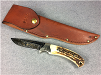 COLT "Real Cowboys Shoot Colts" Handmade Limited Ed Stag 8-1/2" Fixed Blade Knife