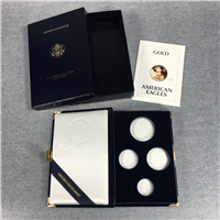 1993 US Mint Gold American Eagle 4-Coin Proof Set BOX & COA ONLY
