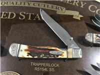 Very Rare 2008 CASE XX USA Ltd Ed (1 of 250) Red Stag Mint Set of 8 Knives in Wooden Display