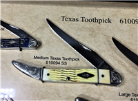 2007 CASE XX Limited Edition Jigged Bone Texas Toothpick Commemorative 3 Knife Set