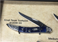 2007 CASE XX Limited Edition Jigged Bone Texas Toothpick Commemorative 3 Knife Set