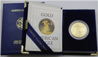 1986-W $50 Gold Eagle Proof with OGP Box & COA  (MCMLXXXVI)