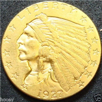 USA 1927  $2.50 Gold Indian Head    