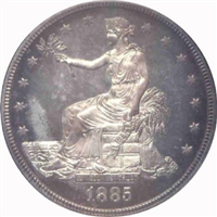 USA 1885  Trade Silver Dollar