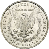 1890 O Morgan Silver Dollar 