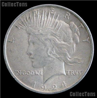 USA 1924S  Peace Silver Dollar