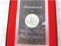 USA Brown Box Eisenhower Silver Dollar Proof   (U.S. Mint, 1974)