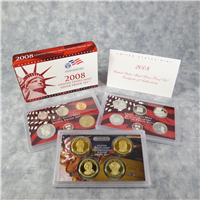 14 Coins Silver Proof Set with Box & COA  (U.S. Mint, 2008)