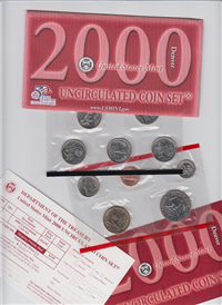 USA 10 Coins Uncirculated Set 50 State Quarters Denver (U.S. Mint, 2000)