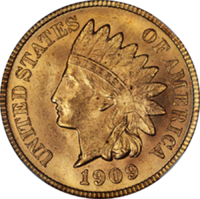 Common Indian Head Pennies  (US Mint, any date 1859 - 1909)