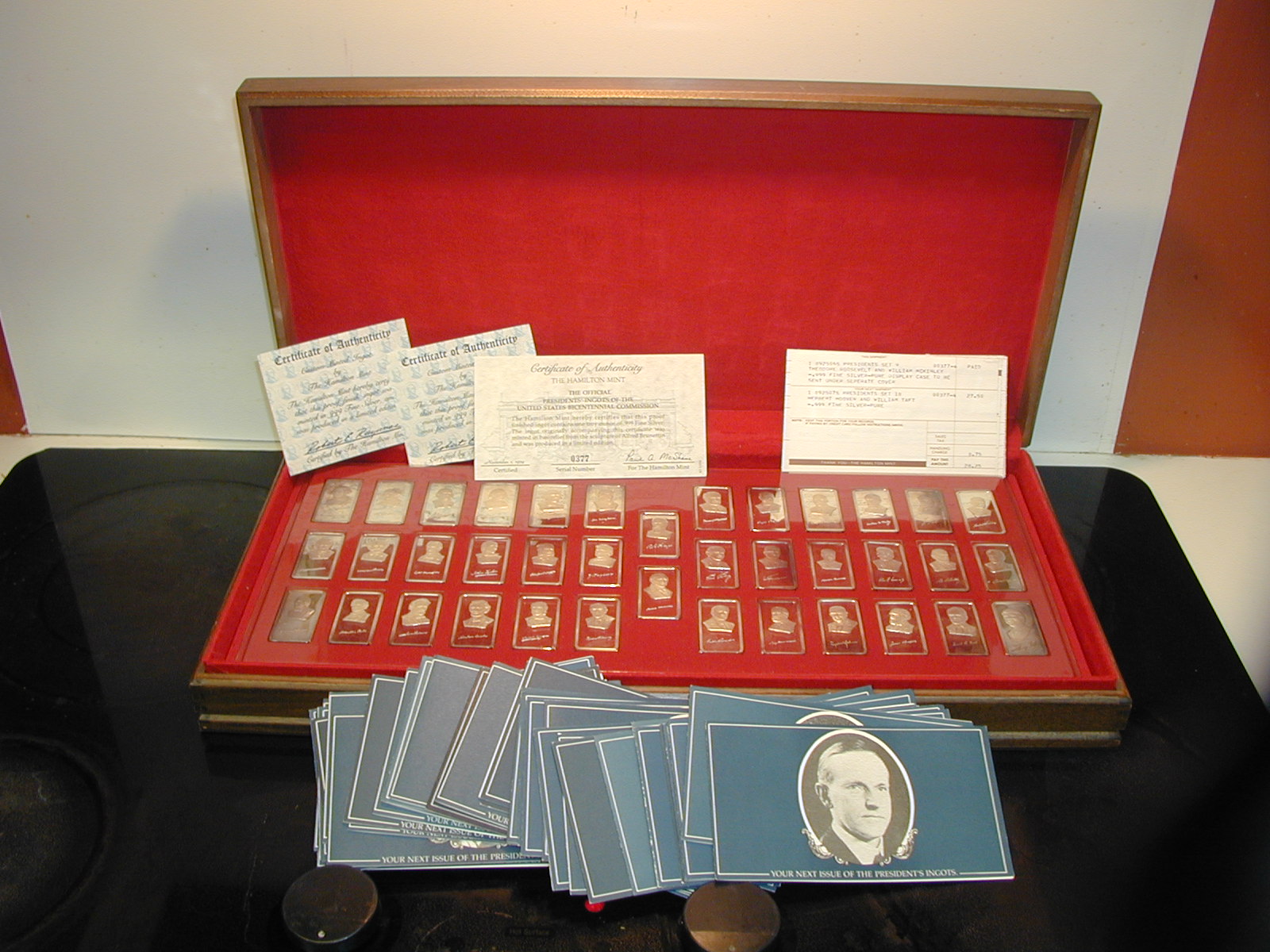 Presidents Ingots Collection of the Washington DC Bicentennial Commission (Hamilton Mint Presidential, 1976)