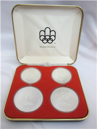 Montreal Olympics XXI Olympiad 4-Coin Uncirculated Set Silver Series III (Royal Candian Mint, 1976)