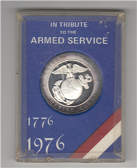 Armed Service Tribute Silver Medal (Lombardo Mint, 1976)